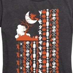 Ohio Women's Fun Flag Tee Charcoal