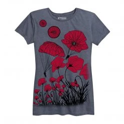 Ohio Women's Paratrooper Poppy Field Memorial Tee Memorial Day Collection