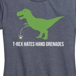 Ohio Women's T-Rex Hates Hand Grenades Tee