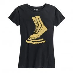 Ohio Women's Vettys Gold Boot Black Tee