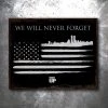 PTS 9/11 Tribute Flag Vintage Tin Sign 2 PTS 9/11 Tribute Flag Vintage Tin Sign