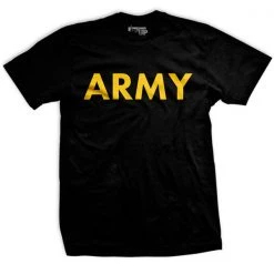 Ohio Army Black And Yellow PT T-Shirt Men