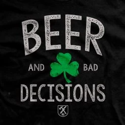 Ohio Beer & Bad Decisions Shamrock T-Shirt