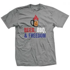 Ohio Star Spangled Summer Beer BBQ And Freedom T-Shirt
