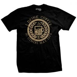 Ohio I Drink Coffee Black T-shirt Caffeine & Hate