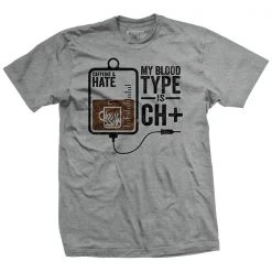 Ohio Blood Type CH T-Shirt Caffeine & Hate