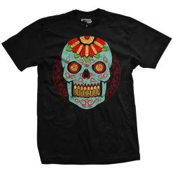 Ohio Halloween - Blue Sugar Skull T-Shirt Men