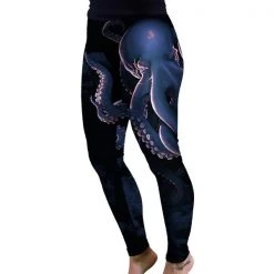 SV Women's Blue Octopus Leggings Featured