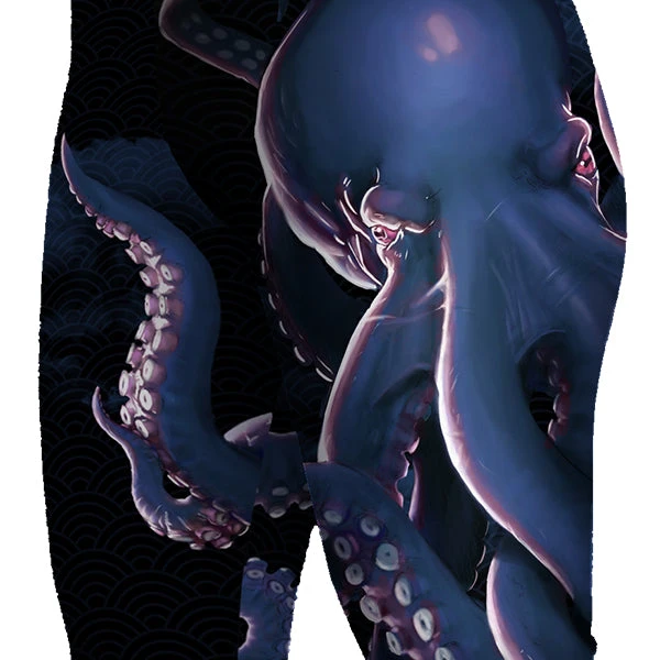 SV Women's Blue Octopus Leggings Featured 4 SV Women's Blue Octopus Leggings Featured