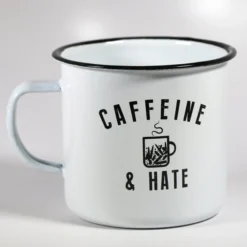 Ohio Caffeine And Hate Bullets Tin Mug Drinkware