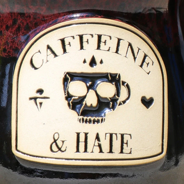 Ohio Caffeine And Hate Skull Mug Stoneware Mug Drinkware 4 Ohio Caffeine And Hate Skull Mug Stoneware Mug Drinkware