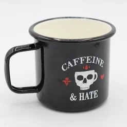 Ohio The Black Flag Caffeine And Hate Blacked Out Tin Mug