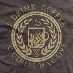 Ohio I Drink Coffee - Brown - T-Shirt