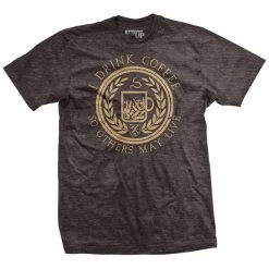 Ohio I Drink Coffee - Brown - T-Shirt