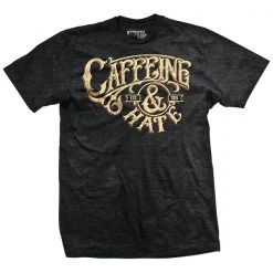 Ohio Caffeine & Hate Typography T-Shirt