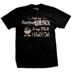 Ohio My Coffee Black And My Tea In The Harbor T-Shirt