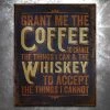 PTS Signs Coffee Whiskey Prayer Vintage Tin Sign
