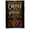 SV Wall Tapestries Coffee Whiskey Prayer Wall Tapestry