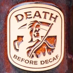 Ohio Drinkware Death Before Decaf Stoneware Mug