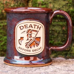Ohio Drinkware Death Before Decaf Stoneware Mug