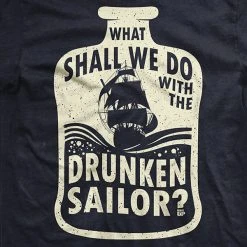 Ohio The Black Flag What Shall We Do With The Drunken Sailor? T-Shirt