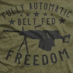 Ohio Men Fully Automatic Belt Fed Freedom T-Shirt
