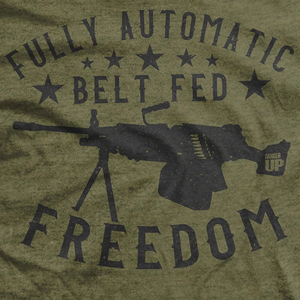 Ohio Men Fully Automatic Belt Fed Freedom T-Shirt 4 Ohio Men Fully Automatic Belt Fed Freedom T-Shirt