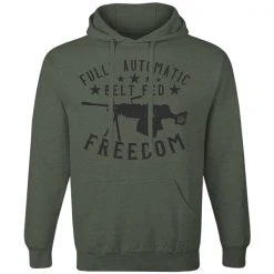 Ohio Men Fully Automatic Belt Fed Freedom Hoodie