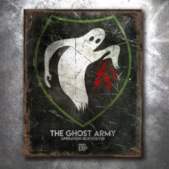 PTS Ghost Army Vintage Tin Sign Signs