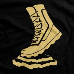 Ohio Men Vettys Gold Boot Black T-Shirt