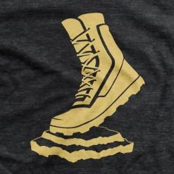 Ohio Men Vettys Gold Boot Charcoal T-Shirt