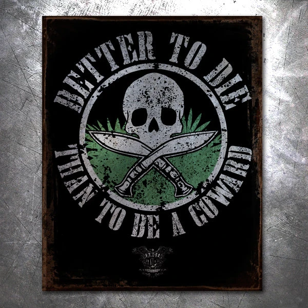 PTS Signs Gurkha Better To Die Vintage Tin Sign 3 PTS Signs Gurkha Better To Die Vintage Tin Sign