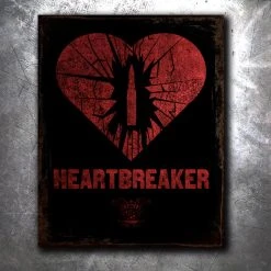 PTS Heartbreaker Vintage Tin Sign Signs