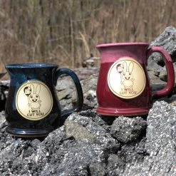 Ohio I Will Cut You - Blue Stoneware Mug 4 Ohio I Will Cut You - Blue Stoneware Mug