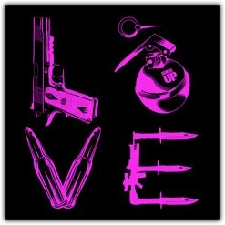 Ohio Pink Love Sticker Valentines