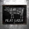 PTS Meat Gazer Vintage Tin Sign Signs
