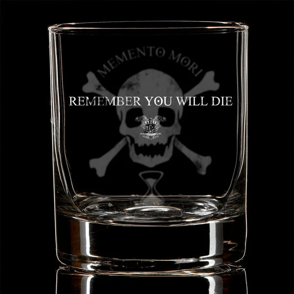 Ohio Memento Mori Whiskey Glass 4 Ohio Memento Mori Whiskey Glass