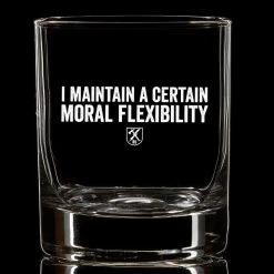 Ohio Whisky & Bad Decisions Moral Flexibility Whiskey Glass