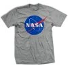 Ohio Mens NASA "Meatball" Insignia- Gray - T-Shirt