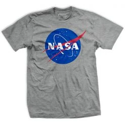 Ohio Mens NASA "Meatball" Insignia- Gray - T-Shirt