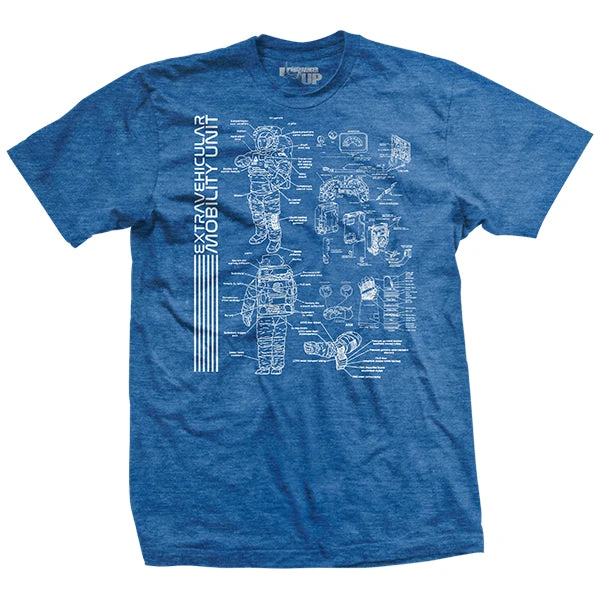 Ohio NASA "EMU" Blueprint T-Shirt Men 3 Ohio NASA "EMU" Blueprint T-Shirt Men