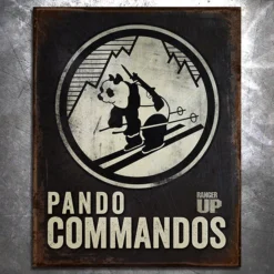 PTS Pando Commando Vintage Tin Sign