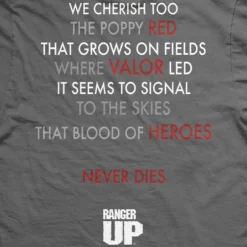 Ohio Paratrooper Poppy Field Memorial T-Shirt