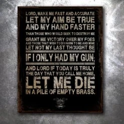 PTS Pile Of Brass Vintage Tin Sign