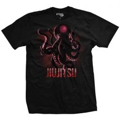 Ohio Jiu Jitsu Red Octopus T-Shirt Get Fit Or Die