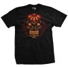 Ohio Men Halloween - Red Sugar Skull T-Shirt