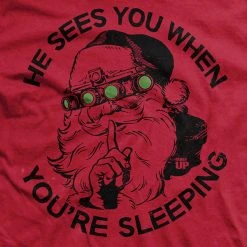 Ohio He Sees You When You're Sleeping T-Shirt Christmas
