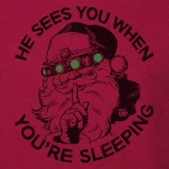 Ohio He Sees You When You're Sleeping Hoodie