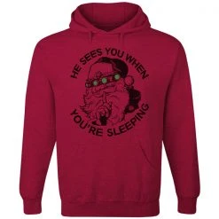 Ohio He Sees You When You're Sleeping Hoodie