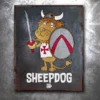 PTS Signs Sheepdog Vintage Tin Sign